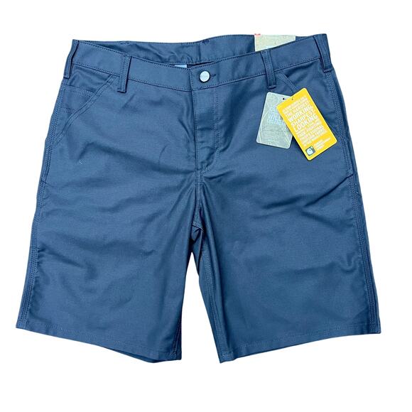 Women's Carhartt rugged flex professional original fit navy shorts size 12 - Picture 1 of 6